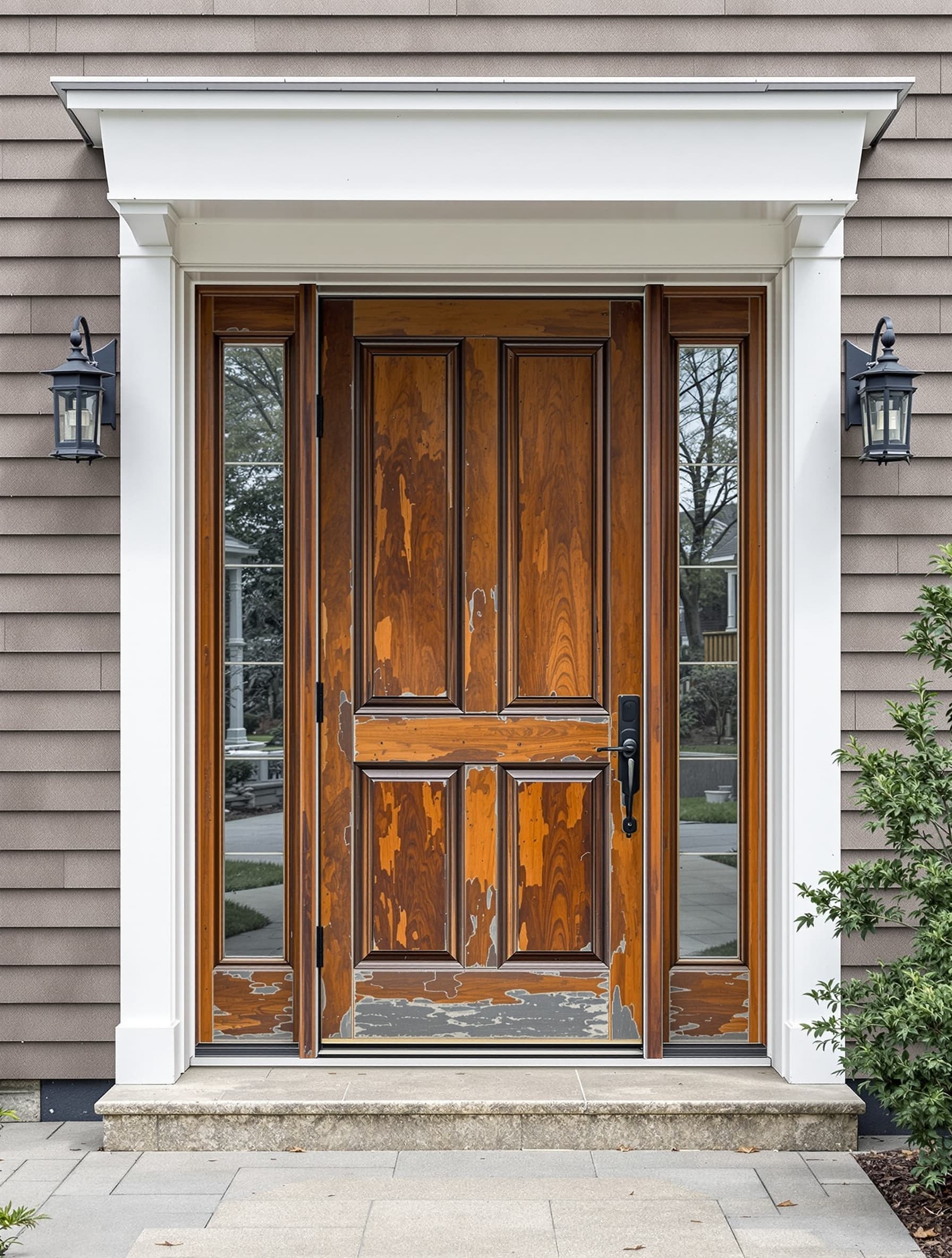 Smooth-Star Steel Entry in Levittown - before
